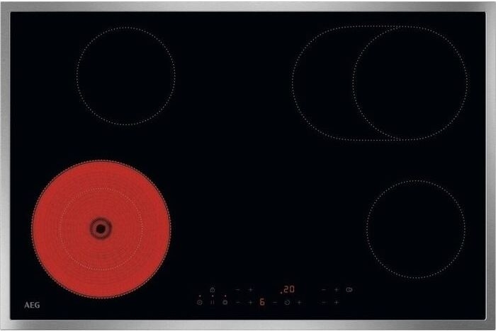 AEG TN84RA06XB 3000 Radiant Hob Keramische Kookplaat 1