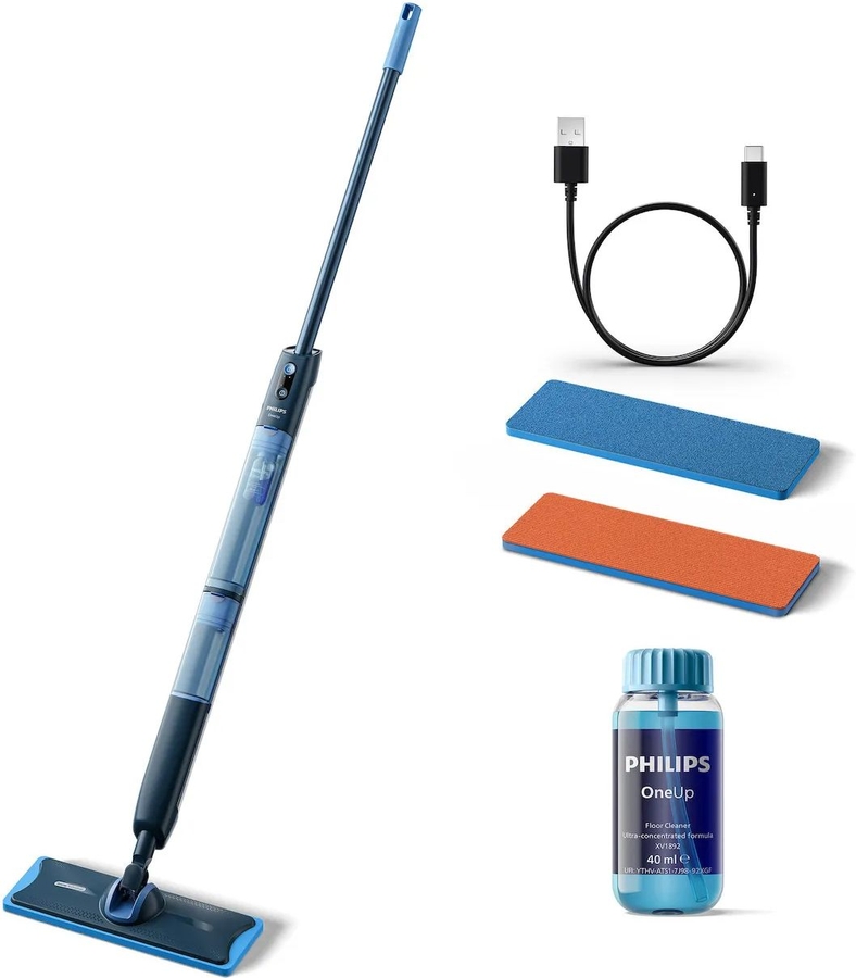 Philips XV5113/01 OneUp 5000 serie Elektrische Dweil + extra oranje dweildoek 1