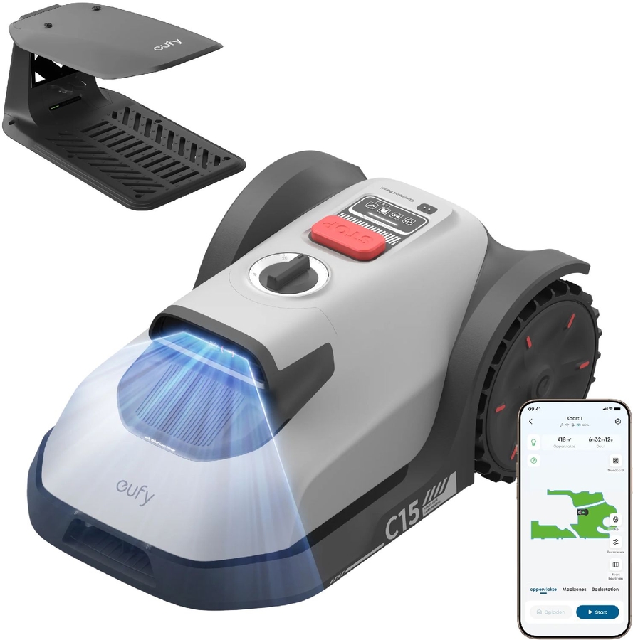 eufy C15 Robotgrasmaaier met Garage 1