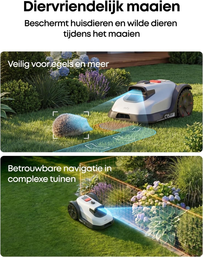 eufy C15 Robotgrasmaaier met Garage 5