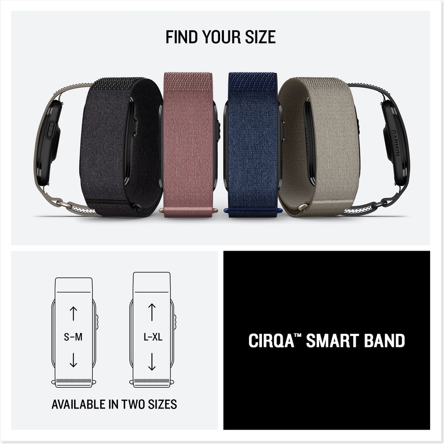 Garmin CIRQA Smart Band, French Gray, S-M 7