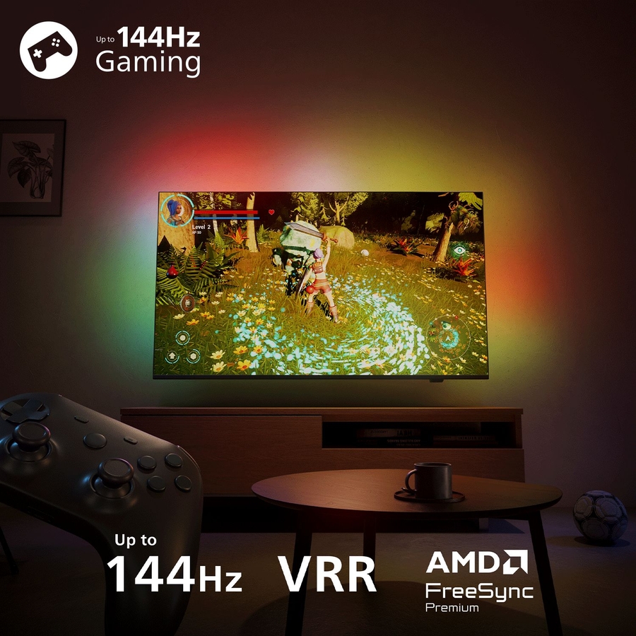 Philips 50PQS9081 4k QLED Ambilight TV 50 inch (The One - 2026) 9