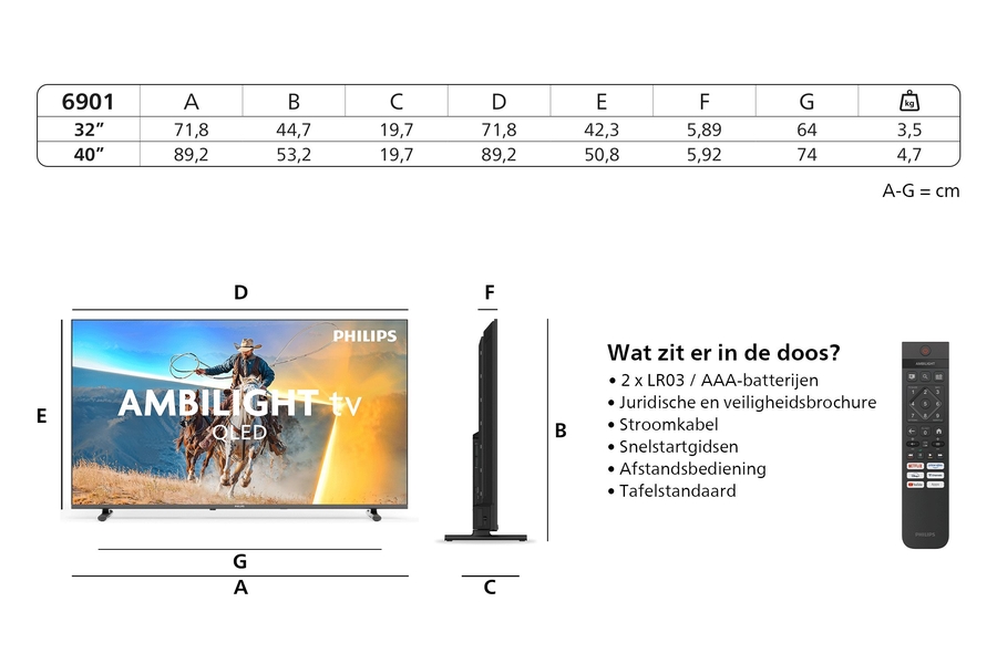 Philips 40PQS6901 QLED Smart TV 40 inch (2026) 10