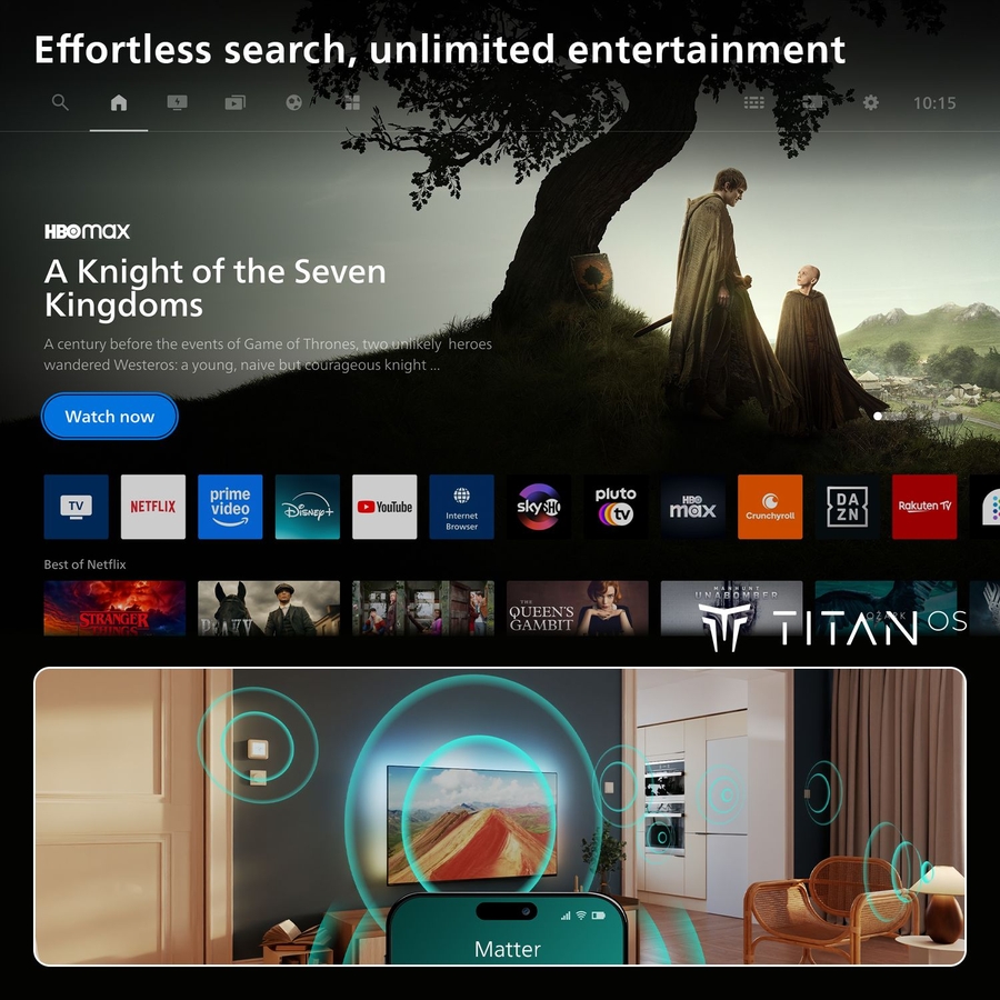 Philips 50PQS8601 4k QLED Ambilight TV 50 inch (2026) 8