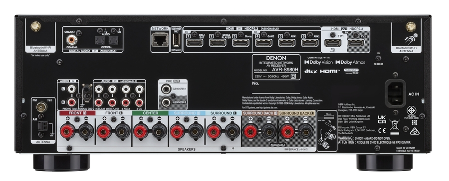 Denon AVR-S980H 7.2 Receiver 4