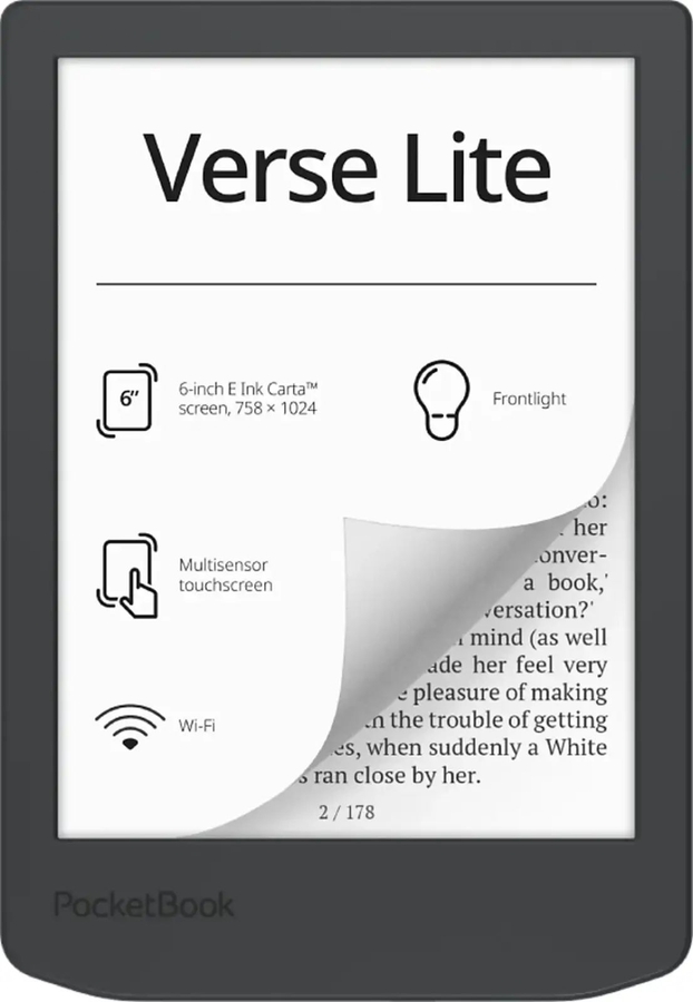 HP Pocketbook Verse Lite Midnight Grey 1