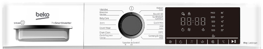 Beko B1W864WB BE SteamCure Wasmachine  5