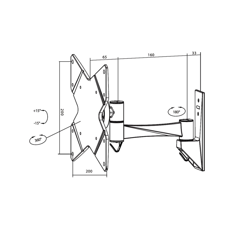 Neomounts by Newstar FPMA-W825 zwart 3