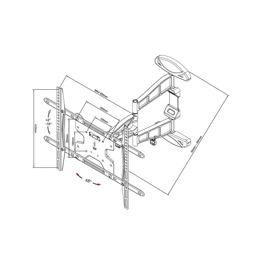 Neomounts by Newstar LED-W500 zwart 3
