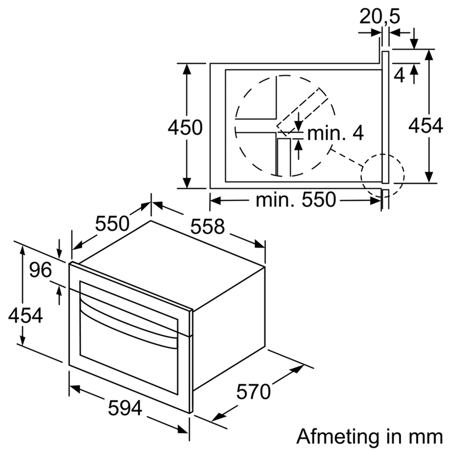 Bosch CMA583MS0 inbouw combimagnetron 4