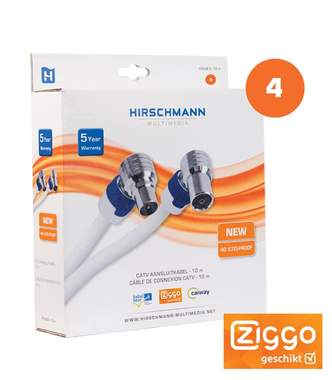 Hirschmann FEKAB 5 coaxkabel (10 meter) 2