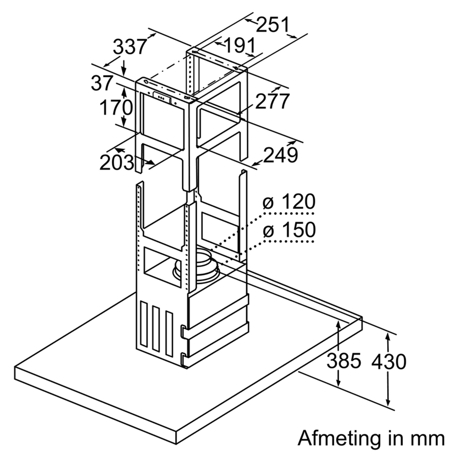 Siemens LF97BCP50 iQ500 eiland afzuigkap 7