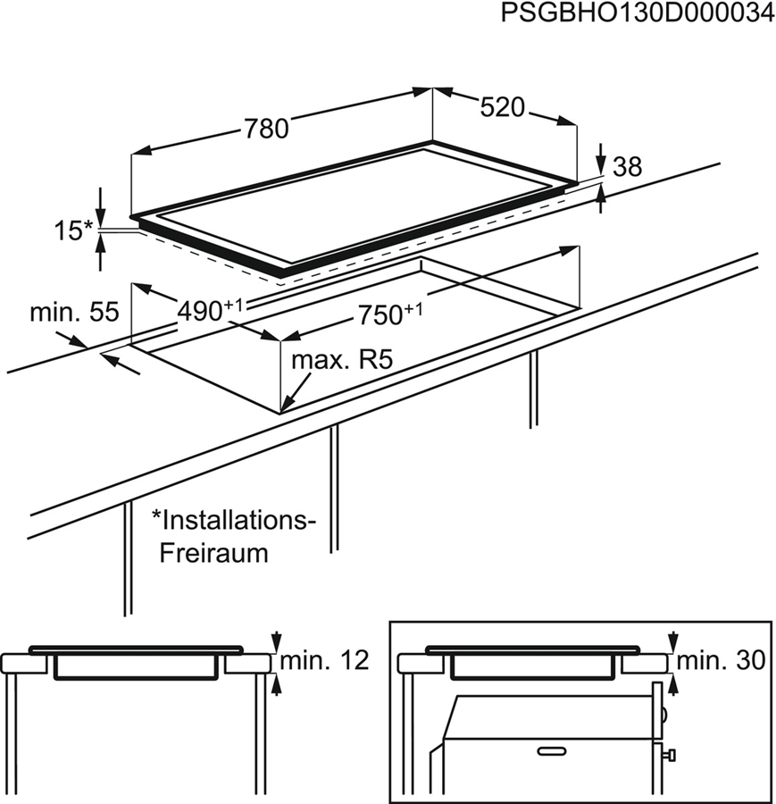 AEG HK854870FB keramische kookplaat 2