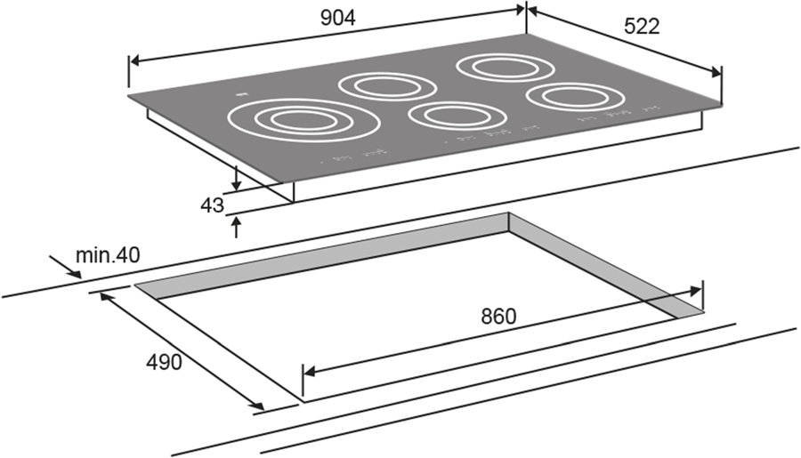 ATAG HI9271M MAGNA inductie kookplaat 2