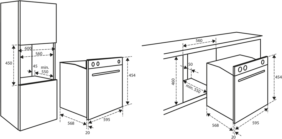 Inventum IMC6044GK Inbouw combi-oven met magnetron 2
