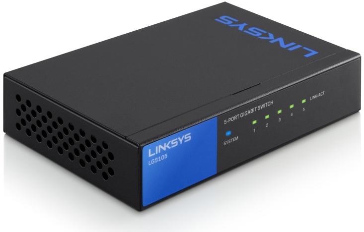 Linksys LGS105 5-poorts gigabit switch 3