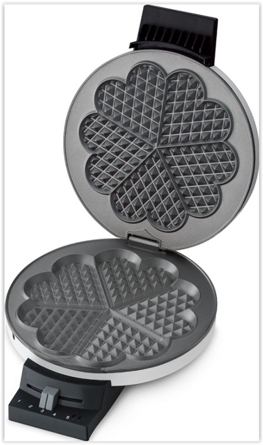 Cloer 120 Wafelijzer Hart - Wit 3