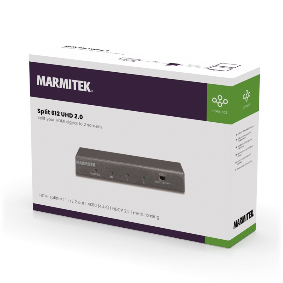 Marmitek Split 612 UHD 2.0 HDMI splitter 1
