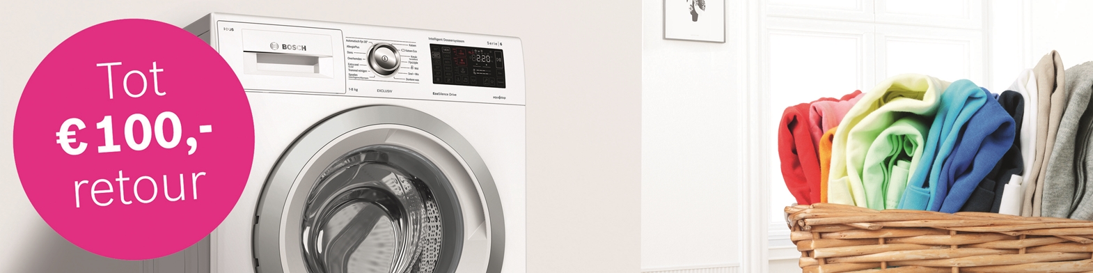Bosch i-DOS Wasmachine tot 100,- euro retour