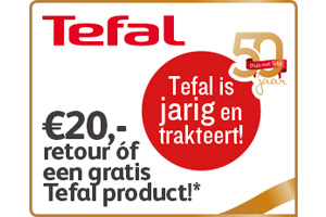 Tefal 20,- euro cashback
